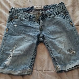 Aeropostale distresses Bermuda shorts